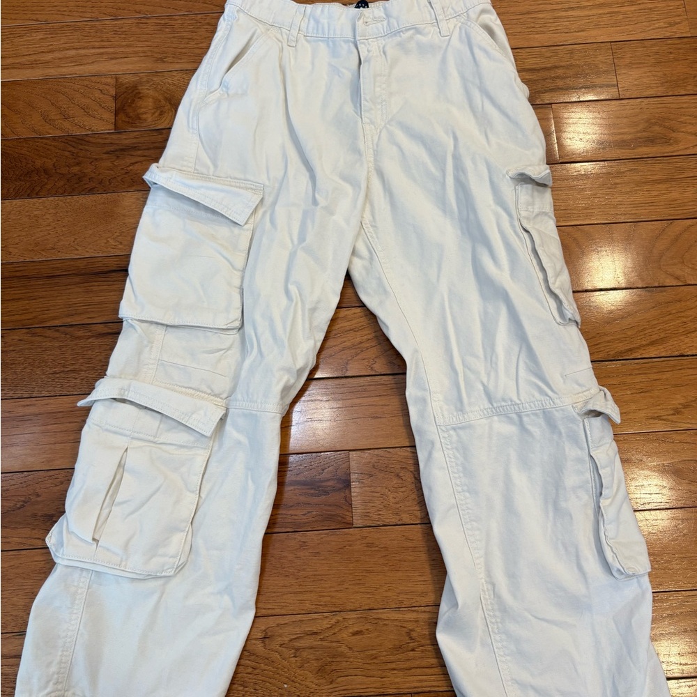 Women’s Aeropostale White Utility Cargo Pants